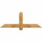 Ekena Millwork Eugene Rough Sawn Timber Gable Bracket, Western Red Cedar, 48"W x 18"H x 4"D x 4"F, 9/12 Pitch GBW048X18X0404EUG00RWR - alternate 1